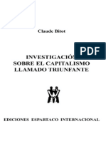 2002 Investigacion Sobre El Capitalismo Llamado Triunfante Claude Bitot