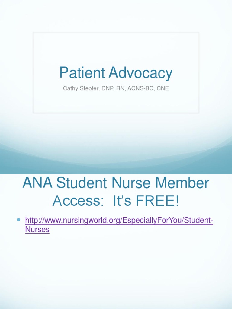 Patient Advocacy | PDF | Nursing | Patient
