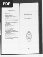 Colin Crouch 2005 Post Democracy