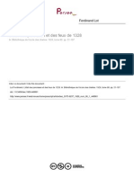 L'état Des Paroisses Et Des Feux de 1328 (F. Lot) - 1 Parte