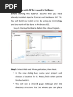 Ajax With JSP Developed in NetBeans