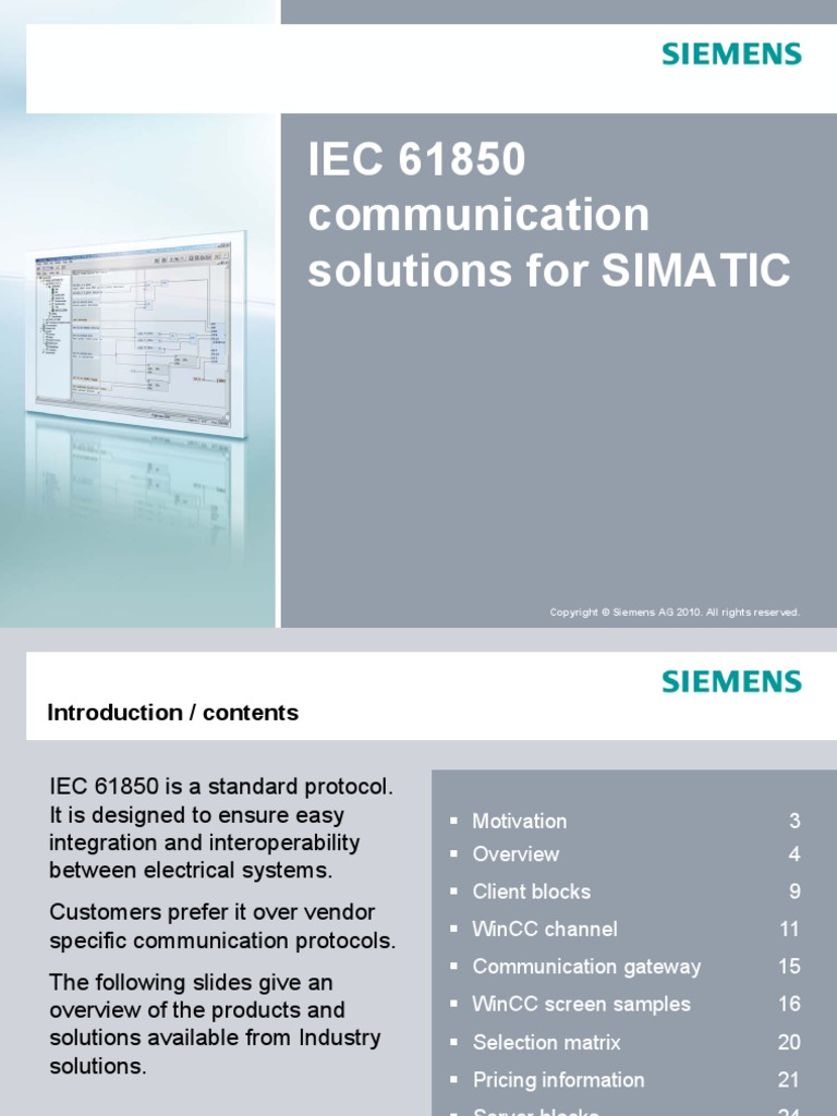 Iec 61850 For Simatic v05 en | PDF