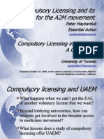 Uaemconference2008 Compulsory Licensing