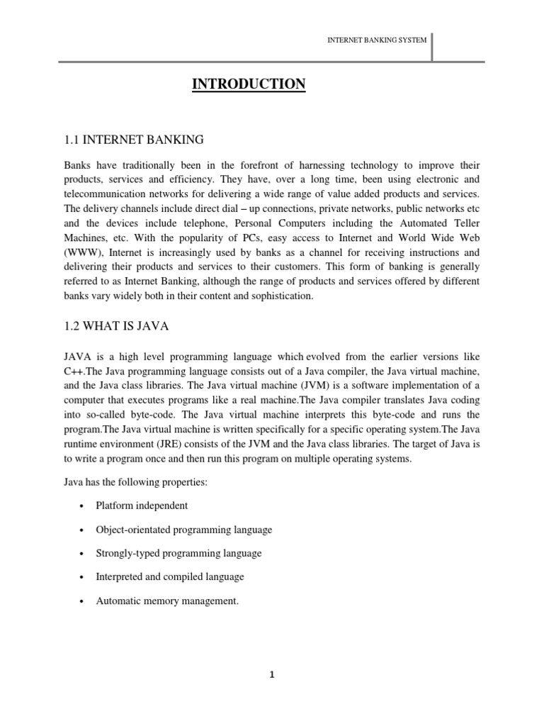 E banking introduction picture