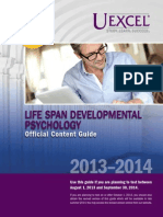 Exam Content Guide Life Span Developmental Psychology