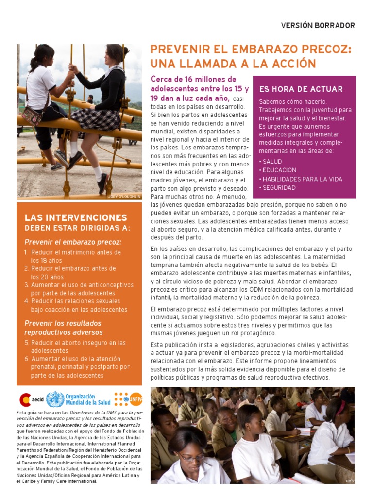 Versión Preliminar De Guía De Recomendaciones Para La