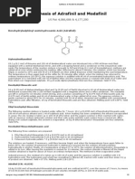 Synthesis of Adrafinil & Modafinil