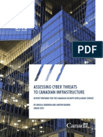 Assessing Cyber Threats to Canadian Infrastructure - CSIS official publication