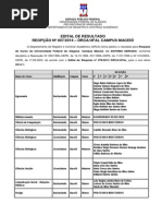 Edital de Reopção Nº 007 2014 - Resultado Final 2