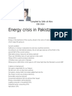 Energy Crisis in Pakistan