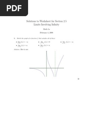 Limits As X Approaches Infinity Worksheet - pdfshare