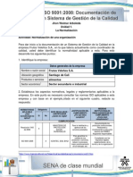 Actividad de Aprendizaje Unidad 1-La Normalizacion de Una Organizacion