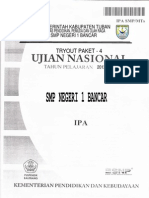 NASKAH SOAL TRYOUT UJIAN NASIONAL IPA SMP/MTs 