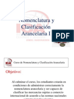 Nomenclatura y Clasificación Arancelaria ICA