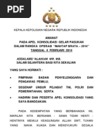 Download Amanat Kapolri Dlm Rangka Apel Konsolidasi Mantap Brata 2014 by Faristaken SN206573426 doc pdf