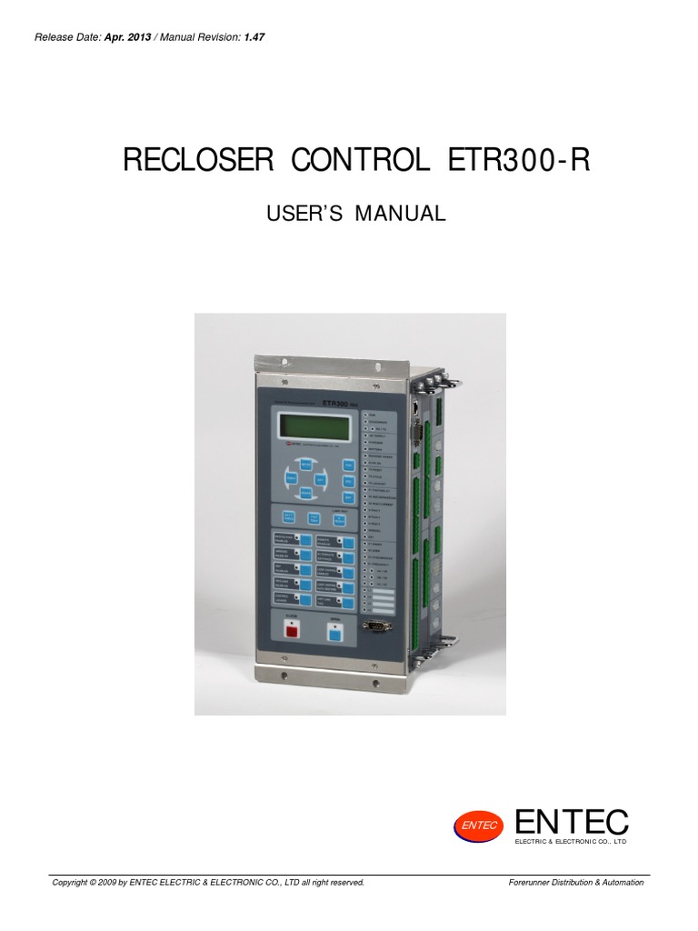 01 ETR300R Manual Control Ver1.47 201304 | PDF | Relay | Power Supply