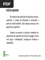 6 - Perfil de Rugosidade