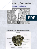 Manufacturing Engineering: General Introduction