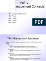 Unit V Project Management Concept