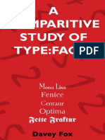 Type Comparison Booklet Print