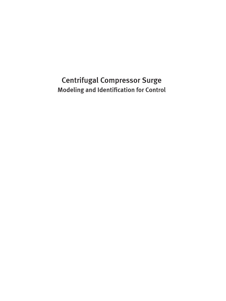 Centrifugal Compressor Surge Modelling & Identification | PDF