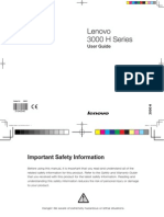 Lenovo 3000 H Series User Guide V3.0