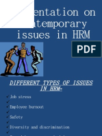 Contemporary Issues of HRM