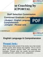 SSC CGL English Language Phrasal Verb