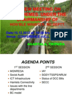 Agenda for RD Review Meeting on 15.12.2012