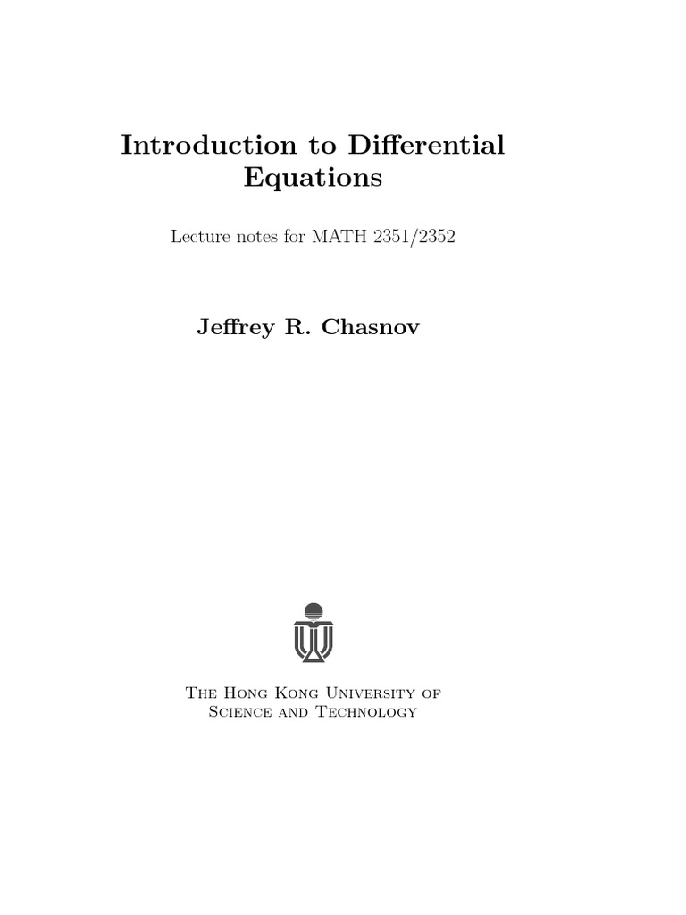 Differential Equations | PDF | Trigonometric Functions | Eigenvalues ...