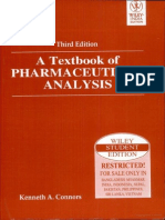 Textbook of Pharmaceutical Analysis by Kenneth A. Connors