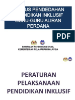 Tajuk 3 Peraturan Pelaksanaan Pendidikan Inklusif