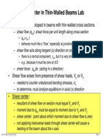 Shear Center Theory