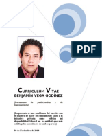 Curriculum Vitae, Benjamín Vega Godínez.