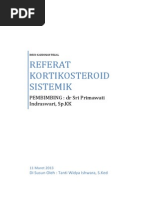Download REFERAT KORTIKOSTEROID SISTEMIK by Audra Firthi Dea Noorafiatty SN206640605 doc pdf