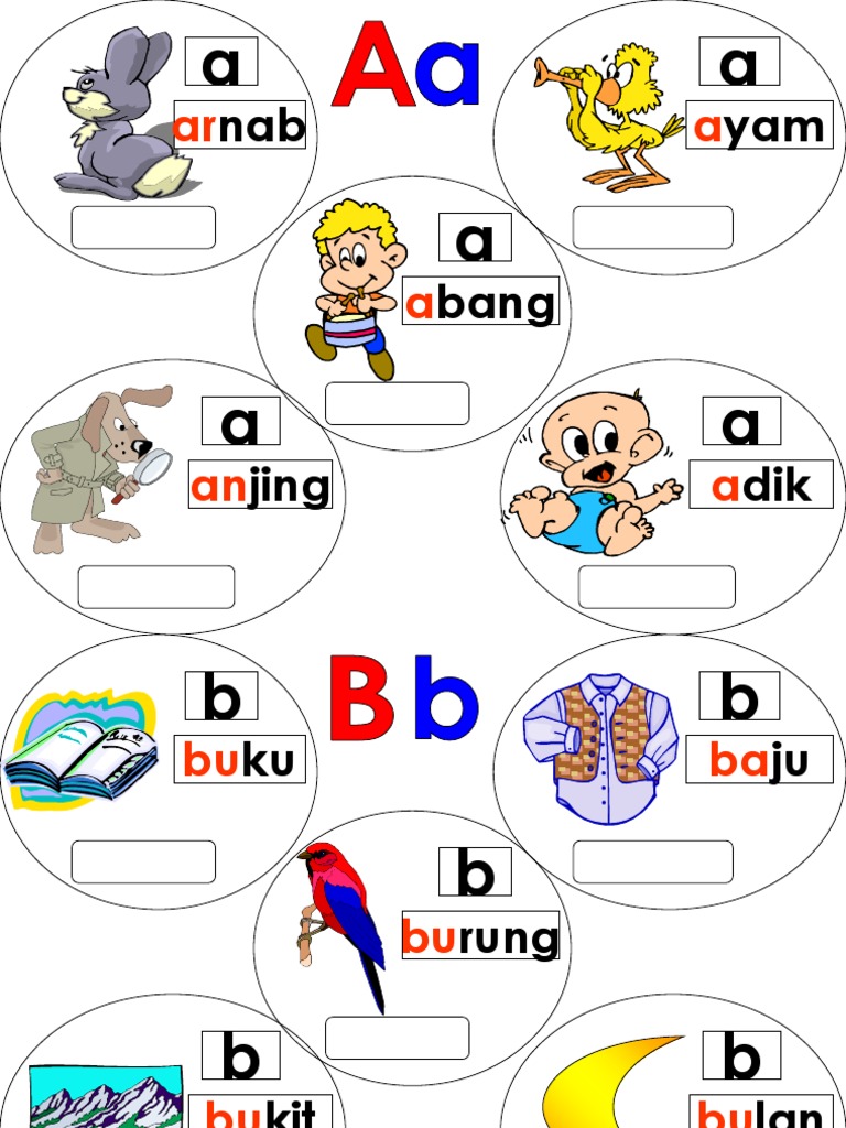 Mengenal Huruf ABC Bahasa Melayu | PDF