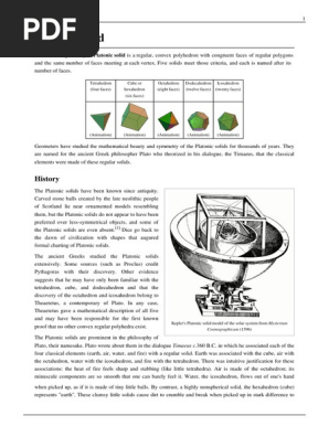 Platonic Solid
