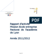 Bilan Activité MEE 2012