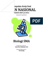 Kumpulan Arsip Soal UN Biologi SMA Tahun 2009-2012