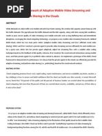 Ames Cloudaframeworkofadaptivemobilevideostreamingandefficientsocialvideosharingintheclouds