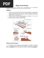 Etapas da Construção