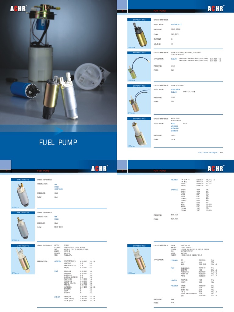Fuel Pump | PDF | Toyota | Sedans