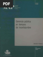 1989 Kliksberg - Gerencia Publica en Tiempos de Incertidumbre