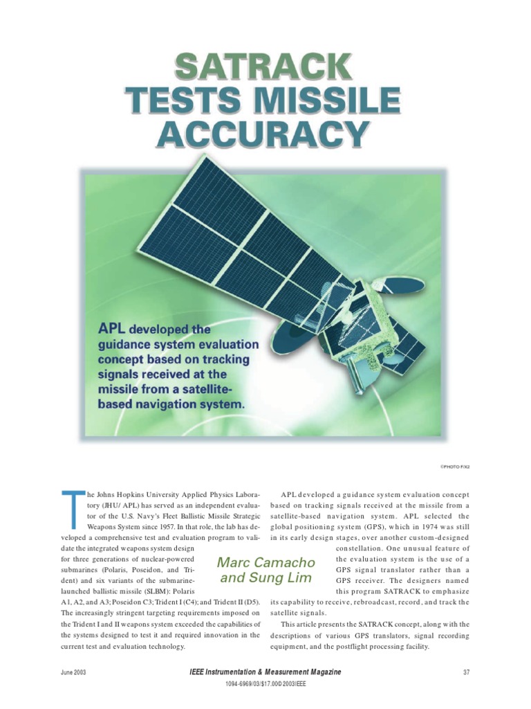 Satellite Tracking Pdf Global Positioning System Telemetry