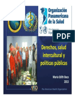 Derechos Salud Intercultural y Polticas P Ublicas Maria Edith Baca Cabrejos Peru