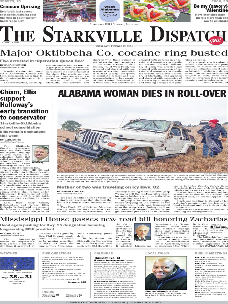 The Starkville Dispatch Eedition 2-12-14 PDF Mail Funeral photo