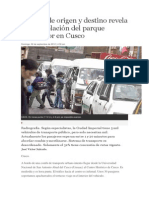 Estudio de Origen y Destino Revela Sobrepoblación Del Parque Automotor en Cusco