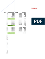 Indexes Portfolio: Date Kse100 Index Closing Return