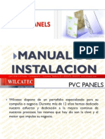 PVC Panels WILCATEC Manual de Instalacion