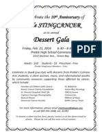 Dessert Gala: Preble Stingcancer